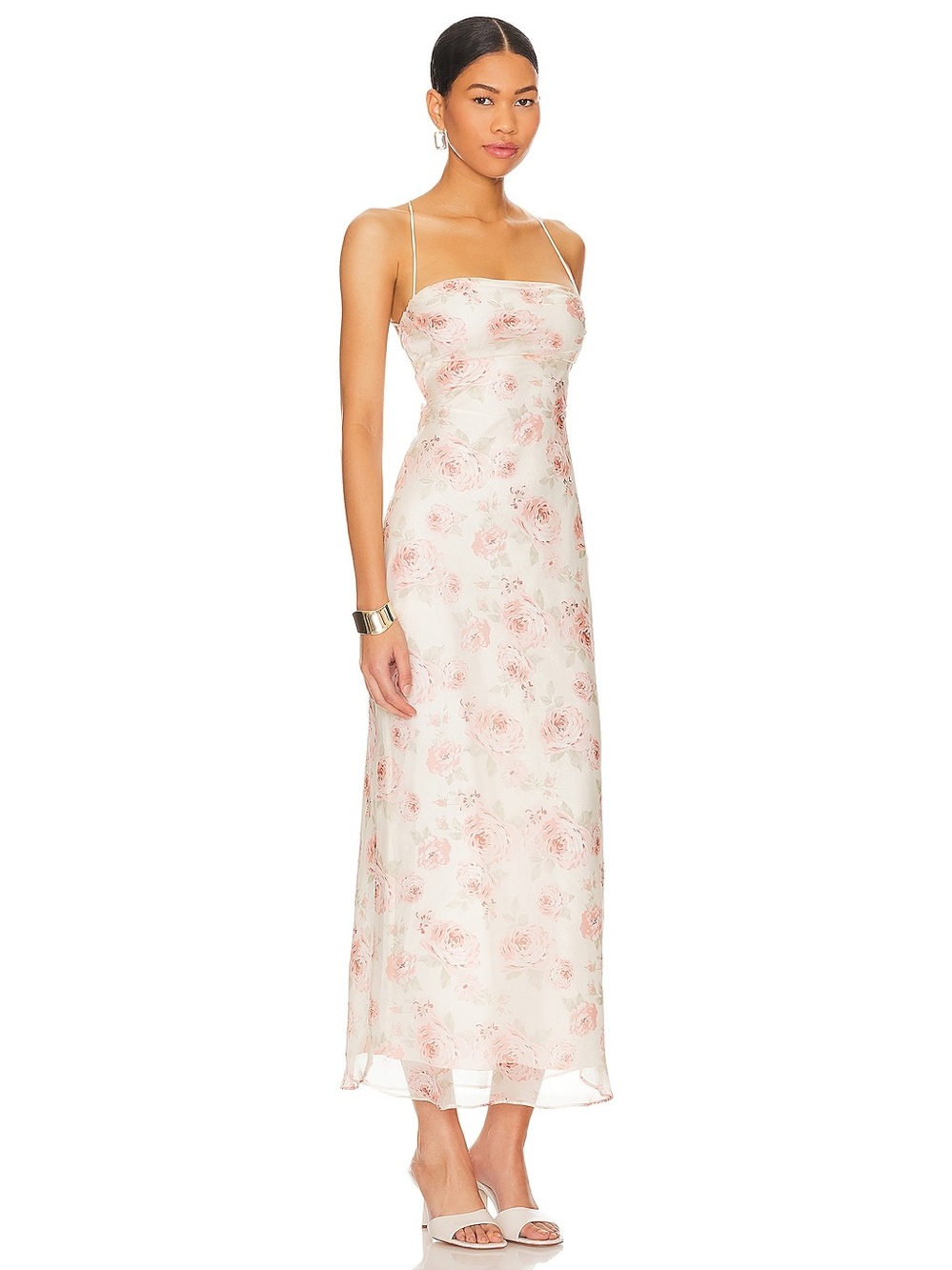 Gabriela Maxi Dress, Blush Floral More to Come Size Small - NWT